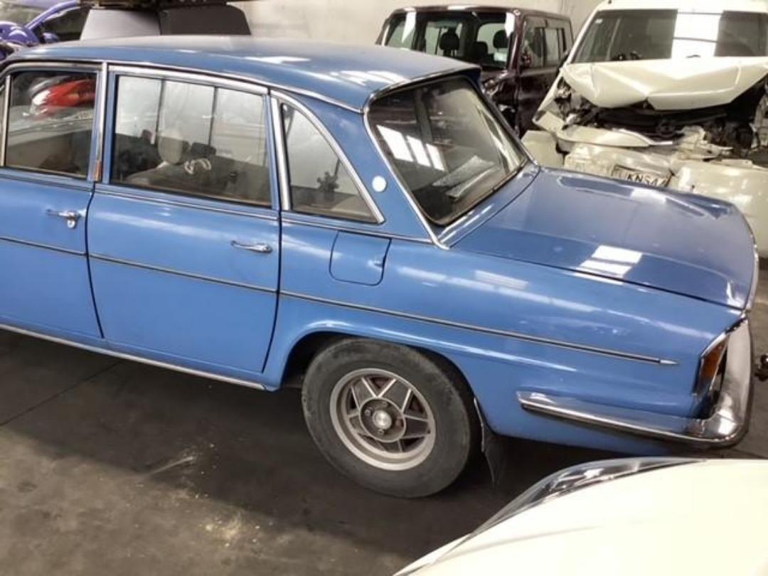 Damaged Triumph 2500 TC 1977 in Wellington Seaview at Turners