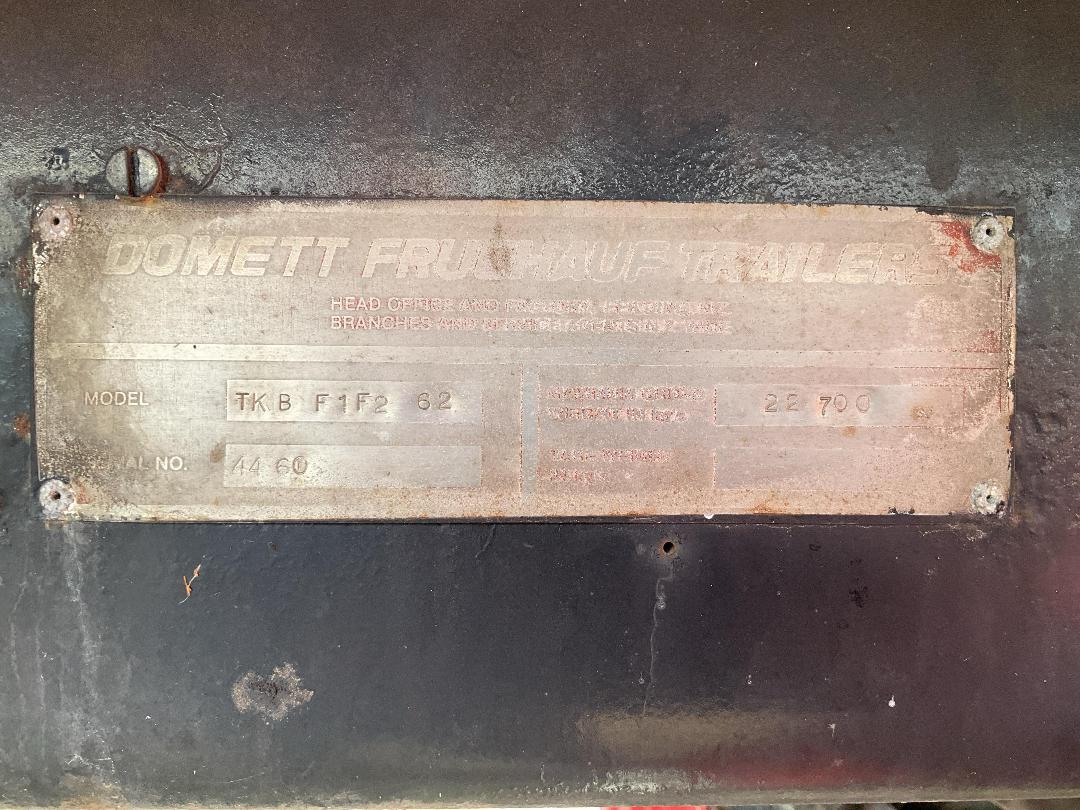 Photo '44' of Domett TKB F1 F2 Tanker Trailer Full