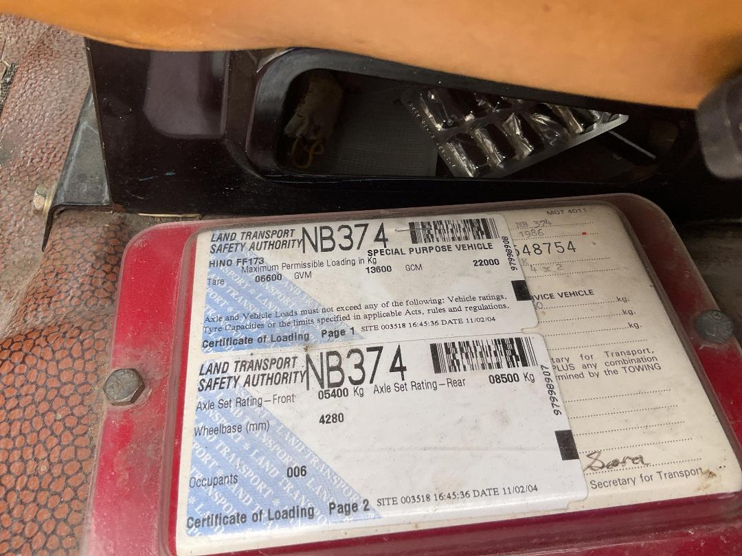 Photo '28' of Hino FF173 Fire Appliance Photo '28' of Hino FF173 Fire Appliance