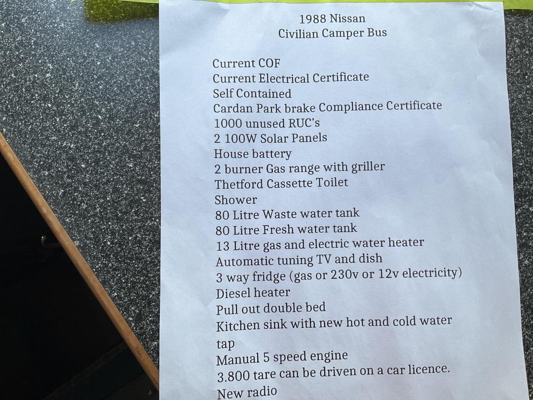 Photo '34' of Nissan Civilian Motorhome Photo '34' of Nissan Civilian Motorhome