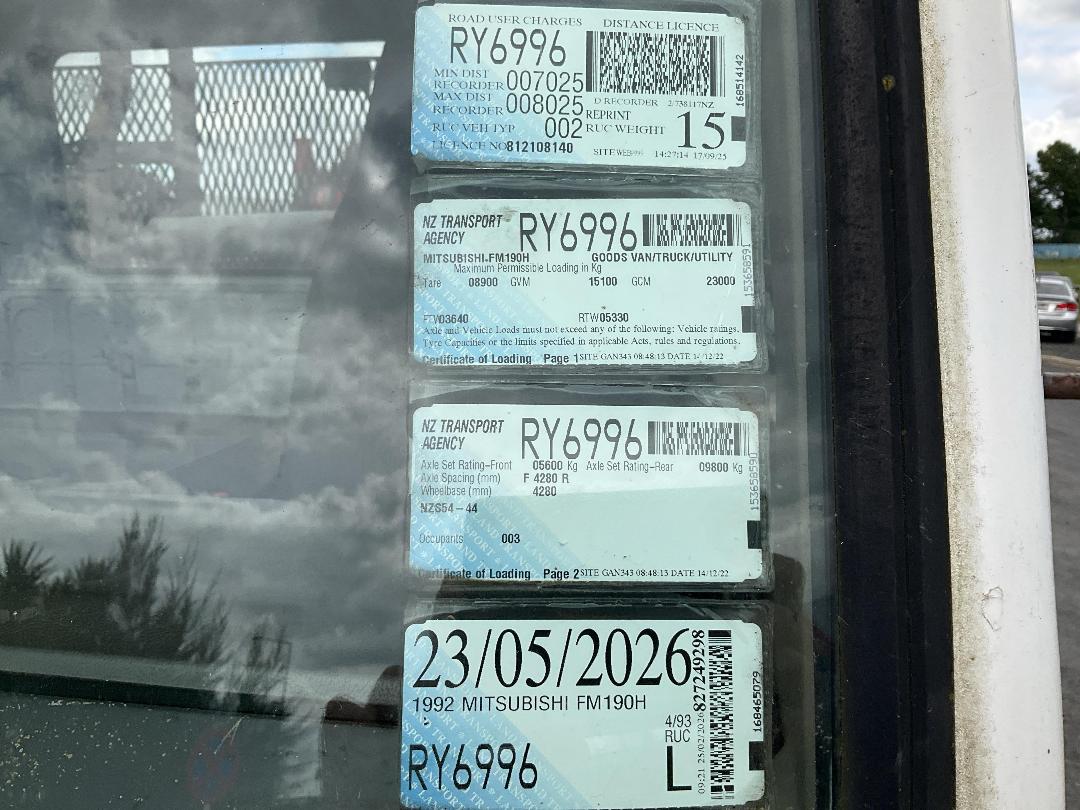 Photo '50' of Mitsubishi FM190H Flat Deck Crane