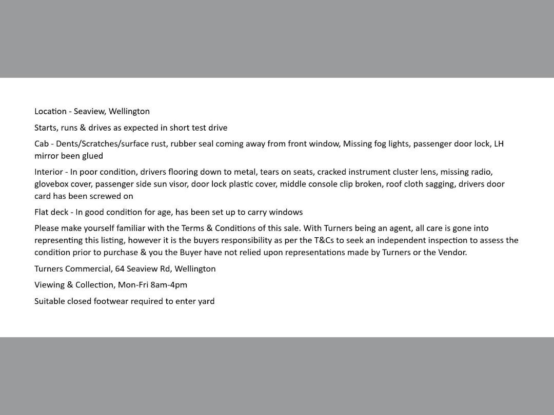 Photo '3' of Nissan Condor 20 Flat Deck