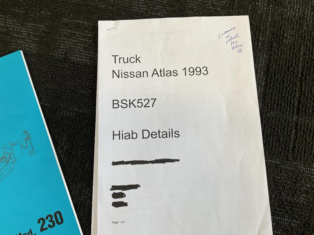 Photo '40' of Nissan Atlas Flat Deck Crane