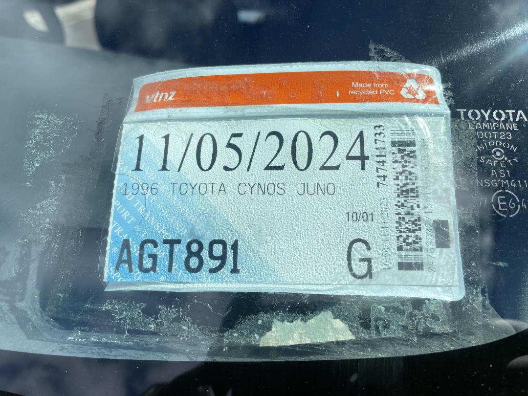 Damaged Toyota Cynos Juno 1996 in Otahuhu at Turners Damaged and End