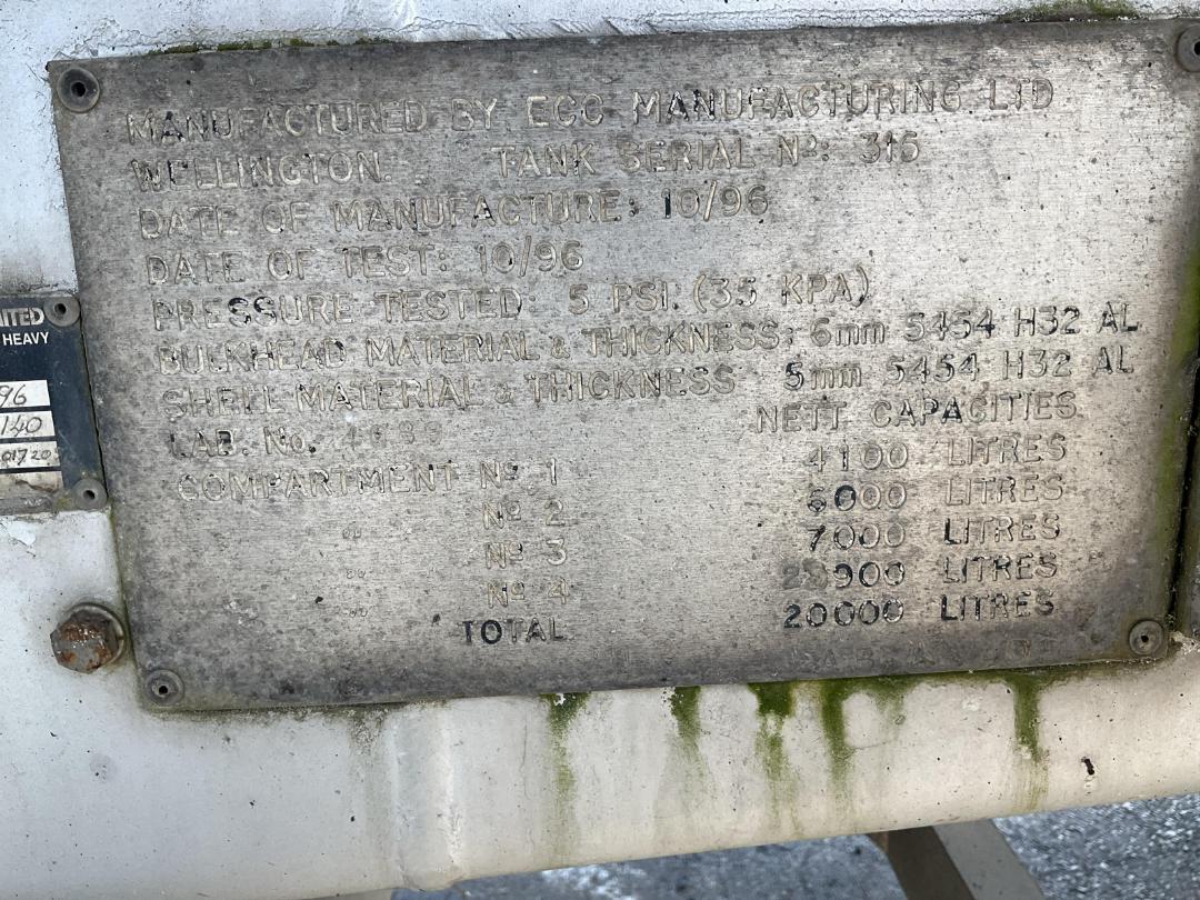 Photo '20' of TRAILER FUELQUIP DOG Tanker Trailer Full Photo '20' of TRAILER FUELQUIP DOG Tanker Trailer Full