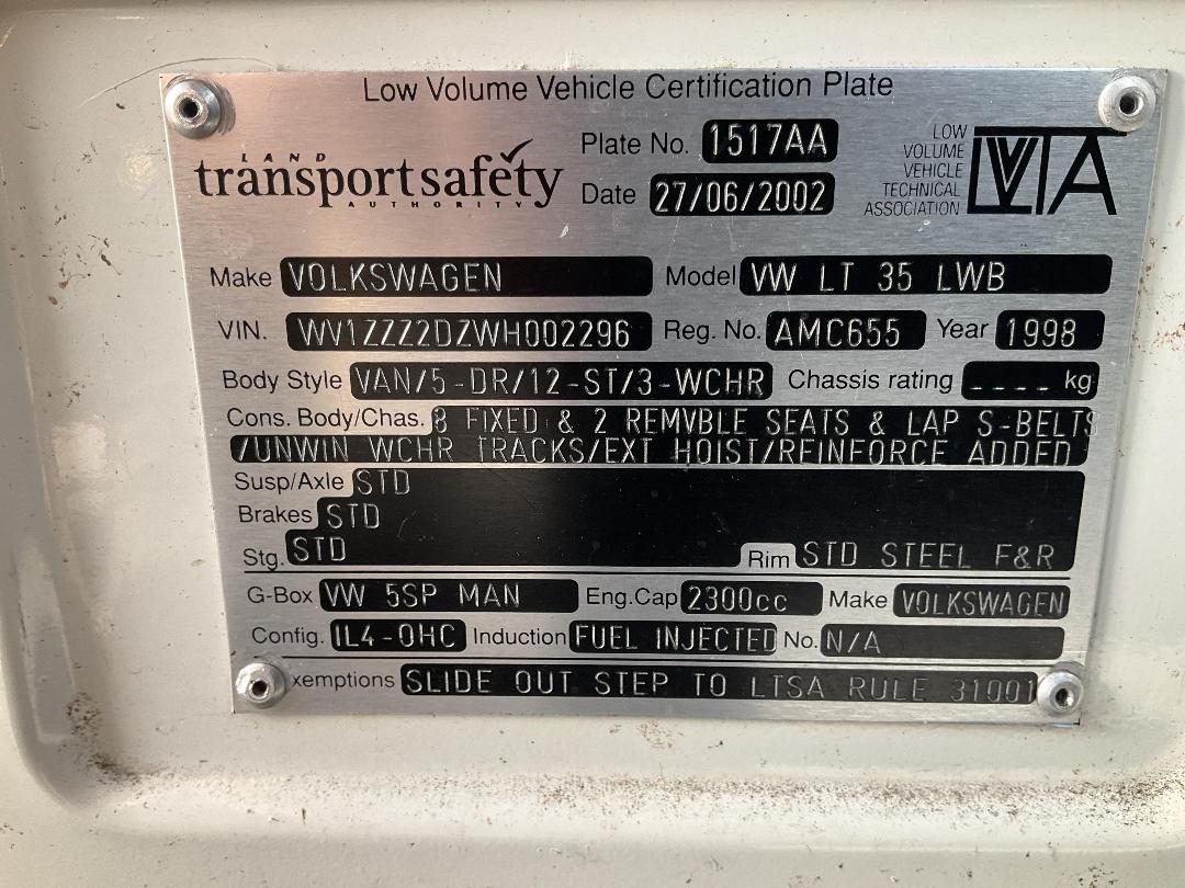 Photo '22' of Volkswagen LT35 LWB High Roof Van Photo '22' of Volkswagen LT35 LWB High Roof Van