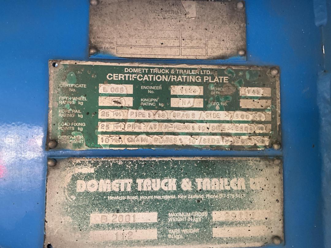 Photo '32' of DOMETT D2001 Curtainsider Full