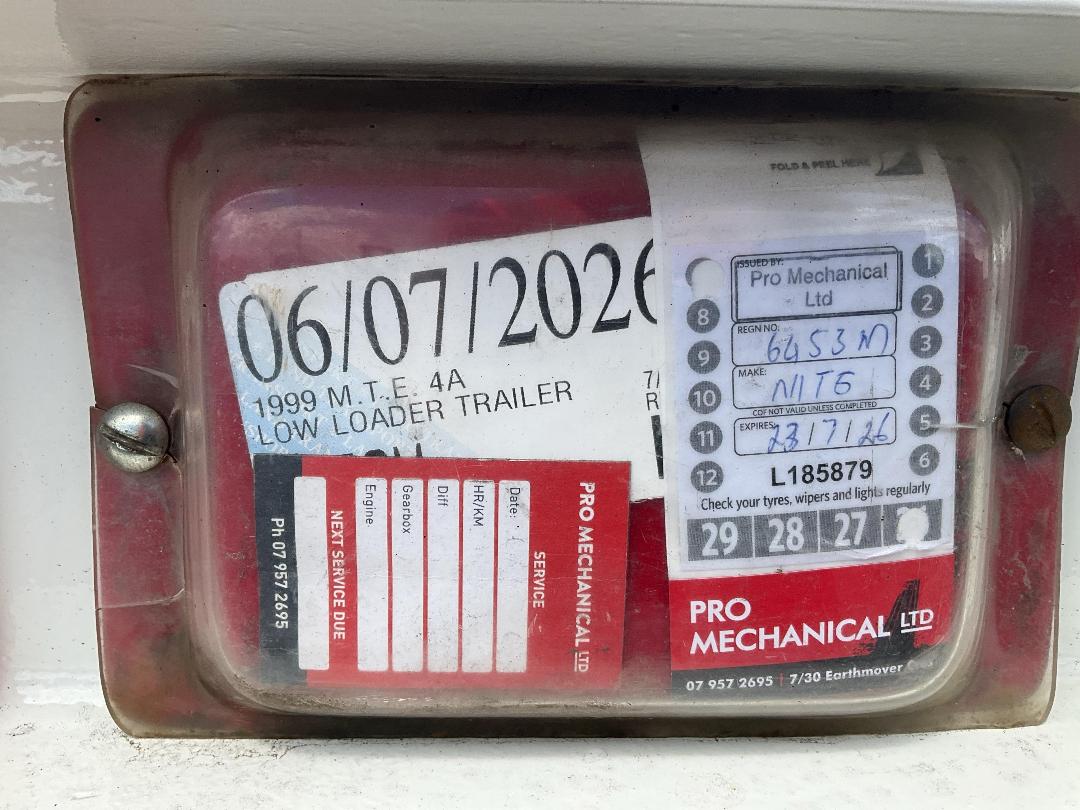 Photo '26' of M.T.E. 4A LOW LOADER TRAILER Transporter Trailer