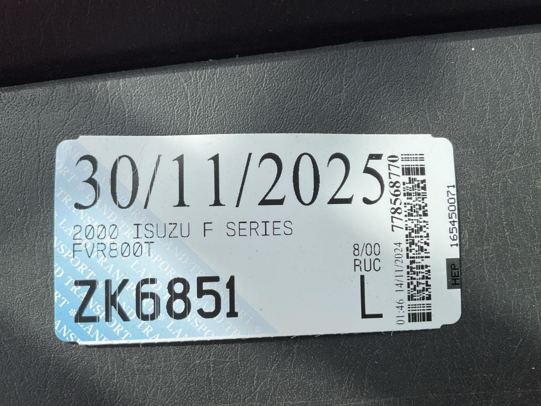 Photo '43' of Isuzu F Series FVR800T Cab Chassis/Crane