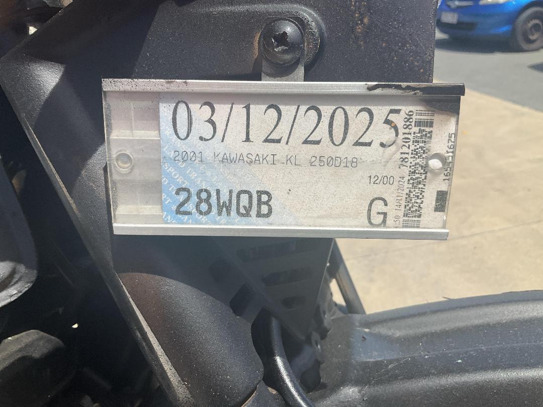 Photo '10' of Kawasaki KL 250D18