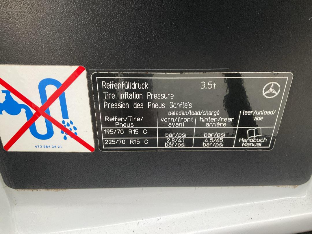 Photo '31' of Mercedes-Benz Sprinter 308CDI 3550 Chassis Motorhome