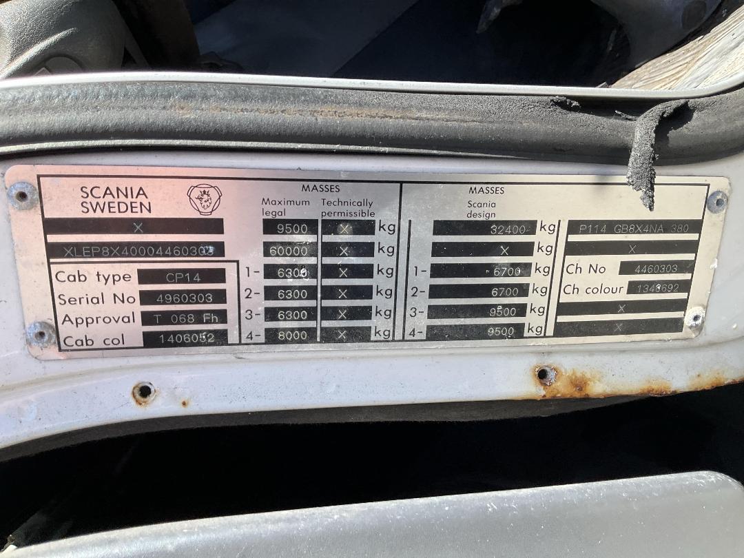 Photo '33' of Scania P114 114G 380 Flat Deck Photo '33' of Scania P114 114G 380 Flat Deck