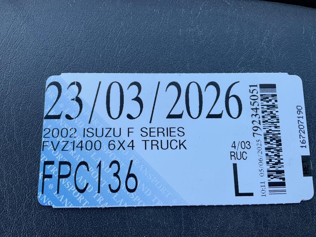 Photo '36' of Isuzu F Series FVZ1400 6X4 TRUCK Curtainsider Photo '36' of Isuzu F Series FVZ1400 6X4 TRUCK Curtainsider