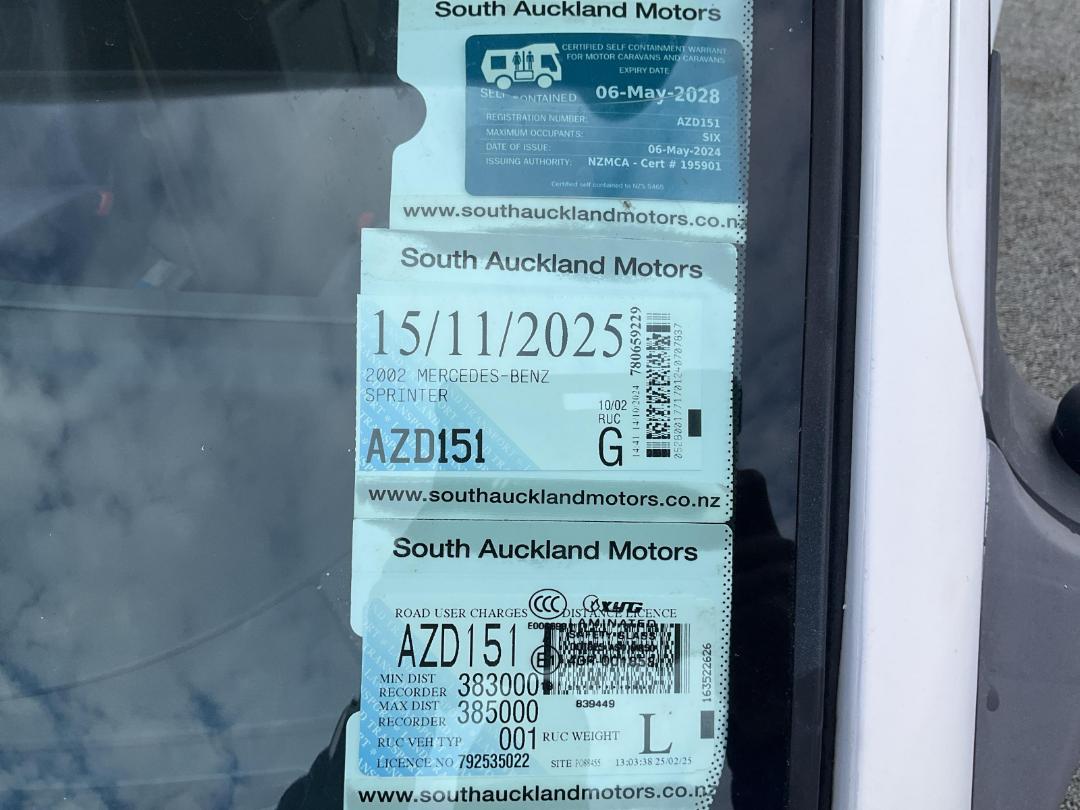 Photo '44' of Mercedes-Benz Sprinter 308CDI 3550 Chassis Motorhome