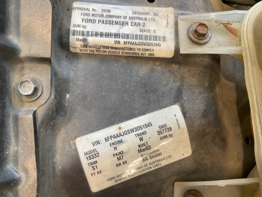 Photo '28' of Ford Fairmont BA