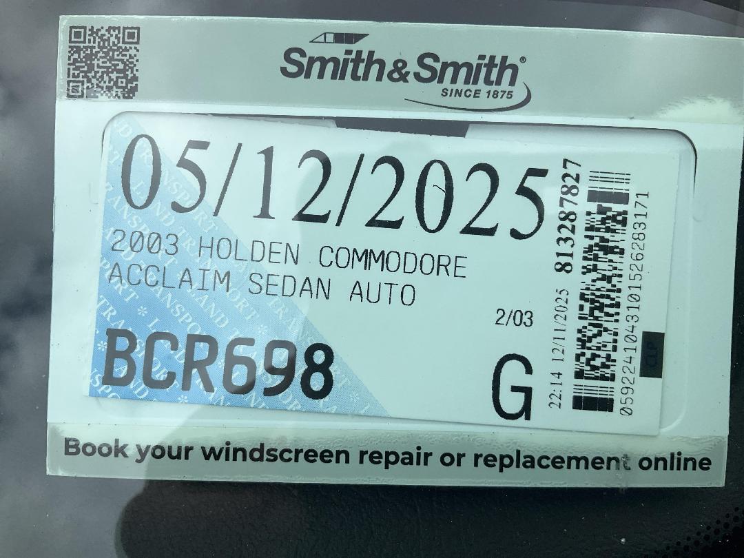 Photo '17' of Holden Commodore Acclaim