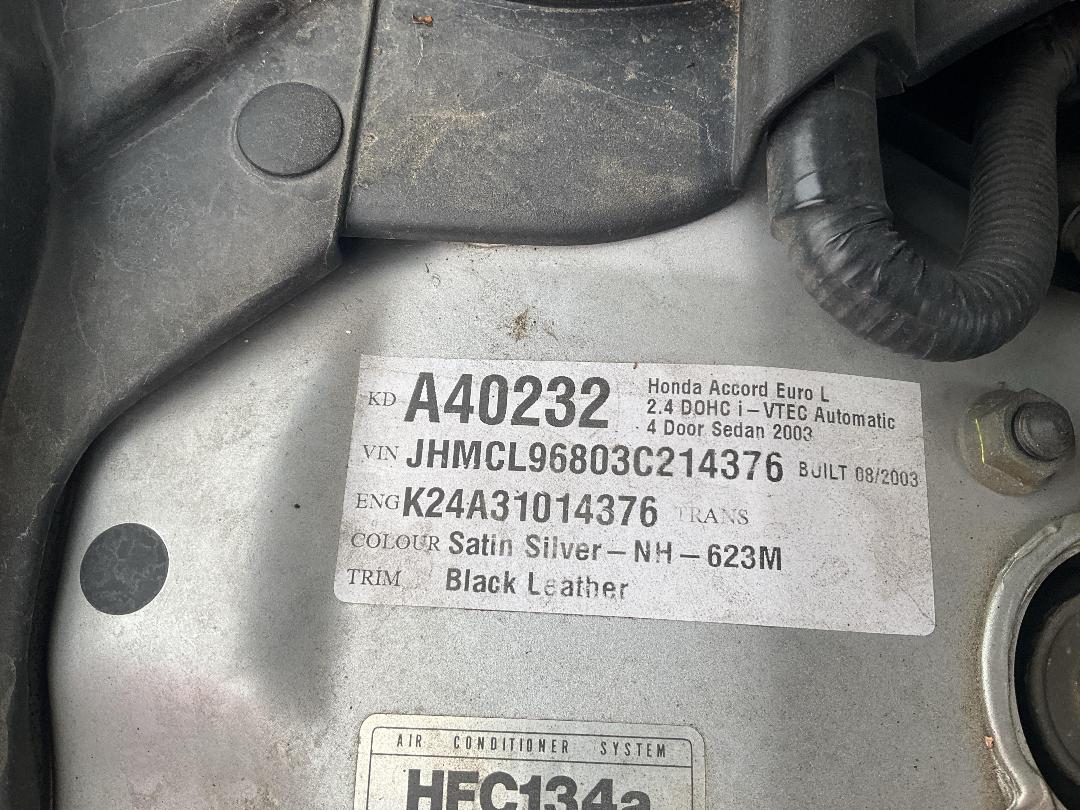 Photo '12' of Honda Accord Eurol Photo '12' of Honda Accord Eurol