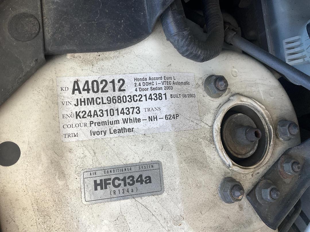 Photo '16' of Honda Accord Eurol Photo '16' of Honda Accord Eurol