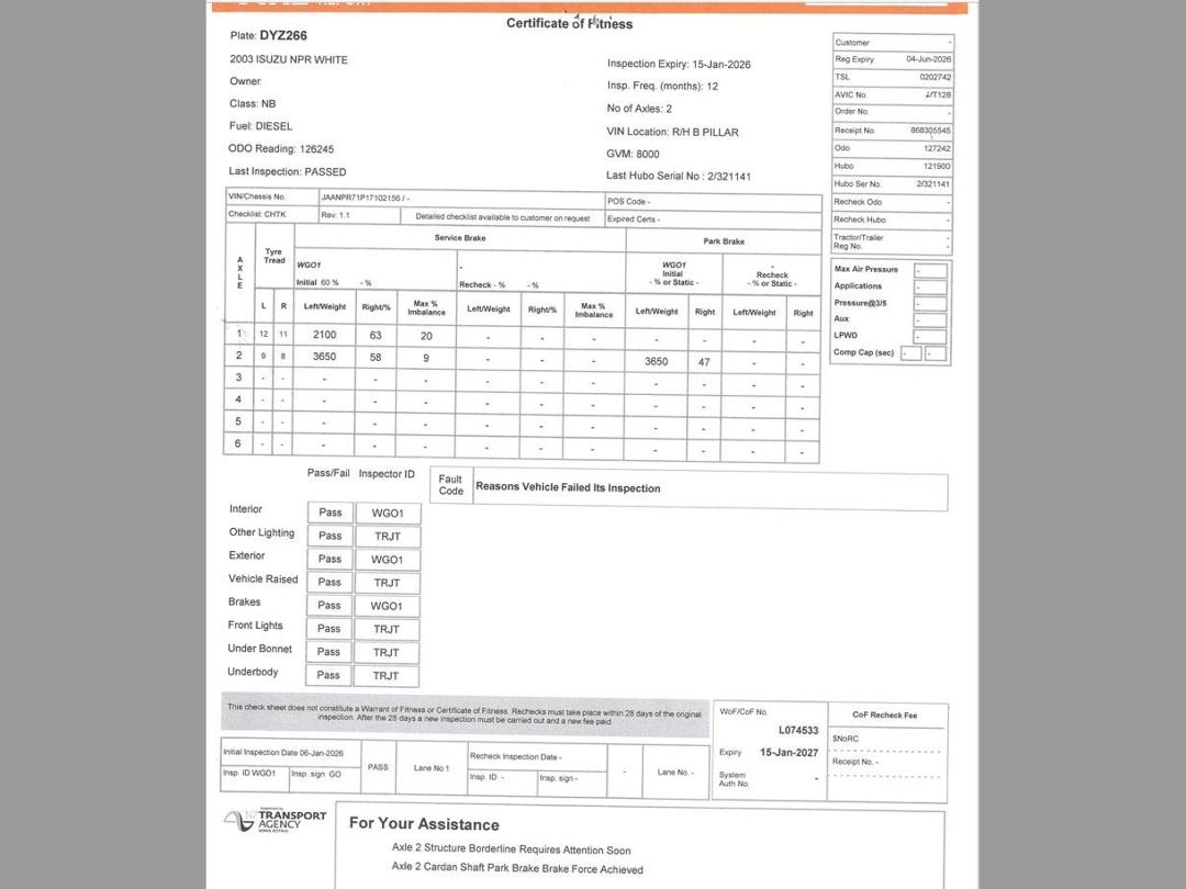 Photo '22' of Isuzu NPR450 4X2 Flat Deck