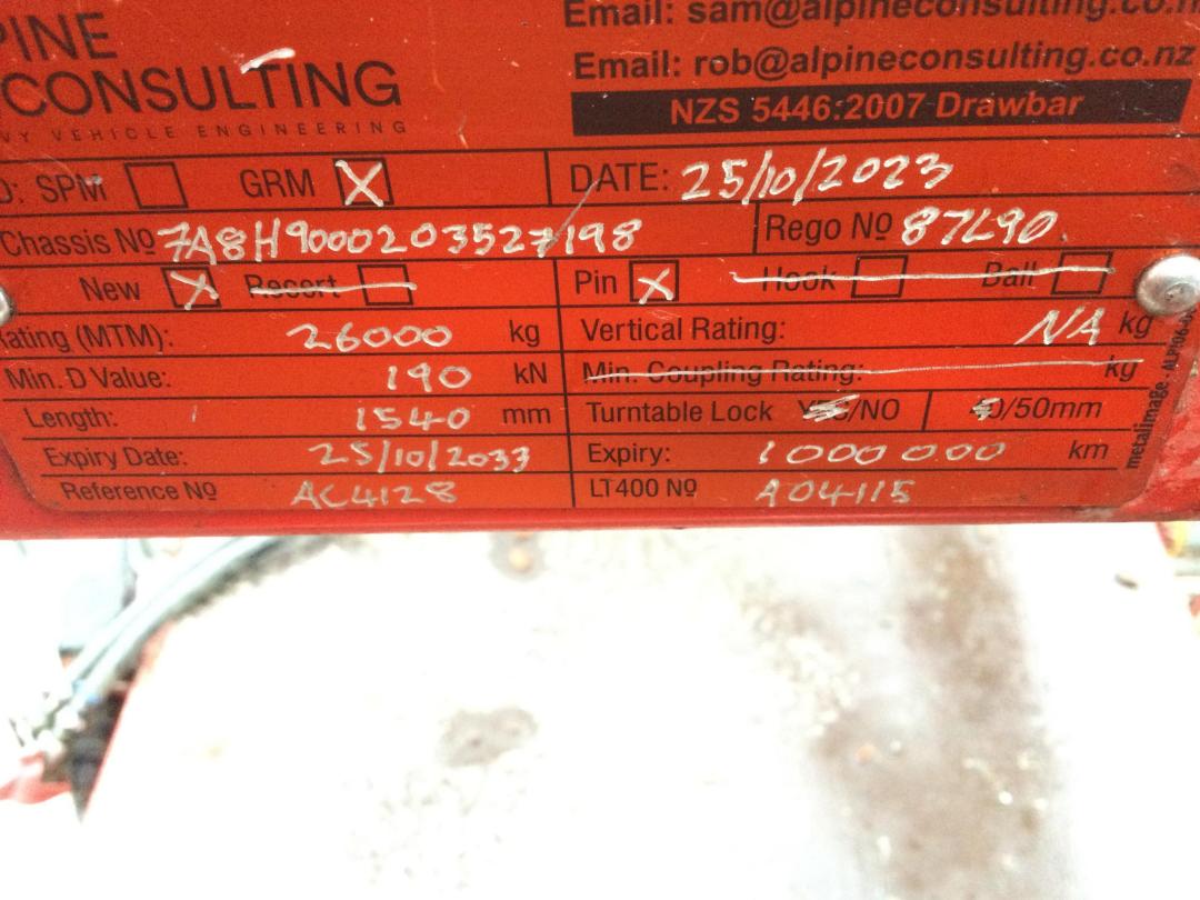 Photo '16' of Koromiko 4AMB Logger Trailer Semi