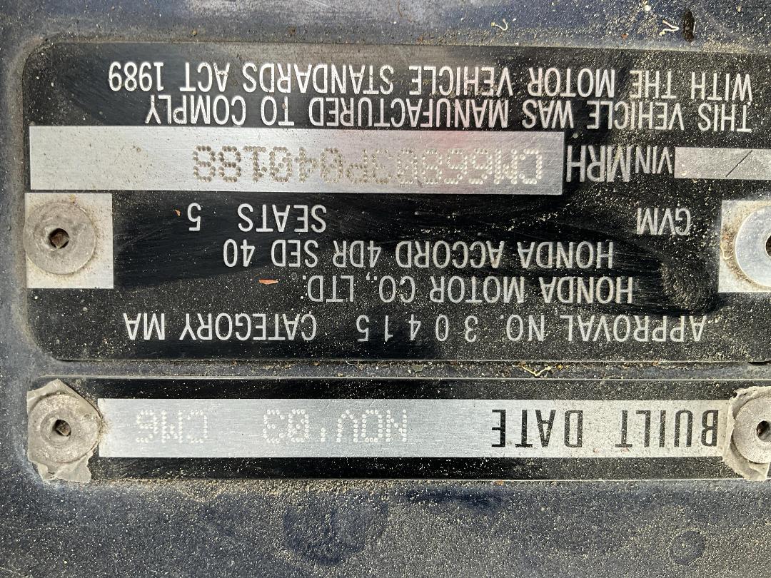 Photo '19' of Honda Accord V6L Photo '19' of Honda Accord V6L