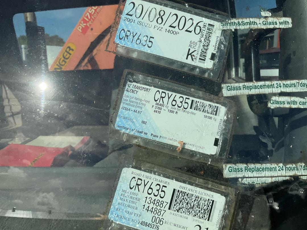 Photo '15' of Isuzu FVZ 1400P Flat Deck Crane