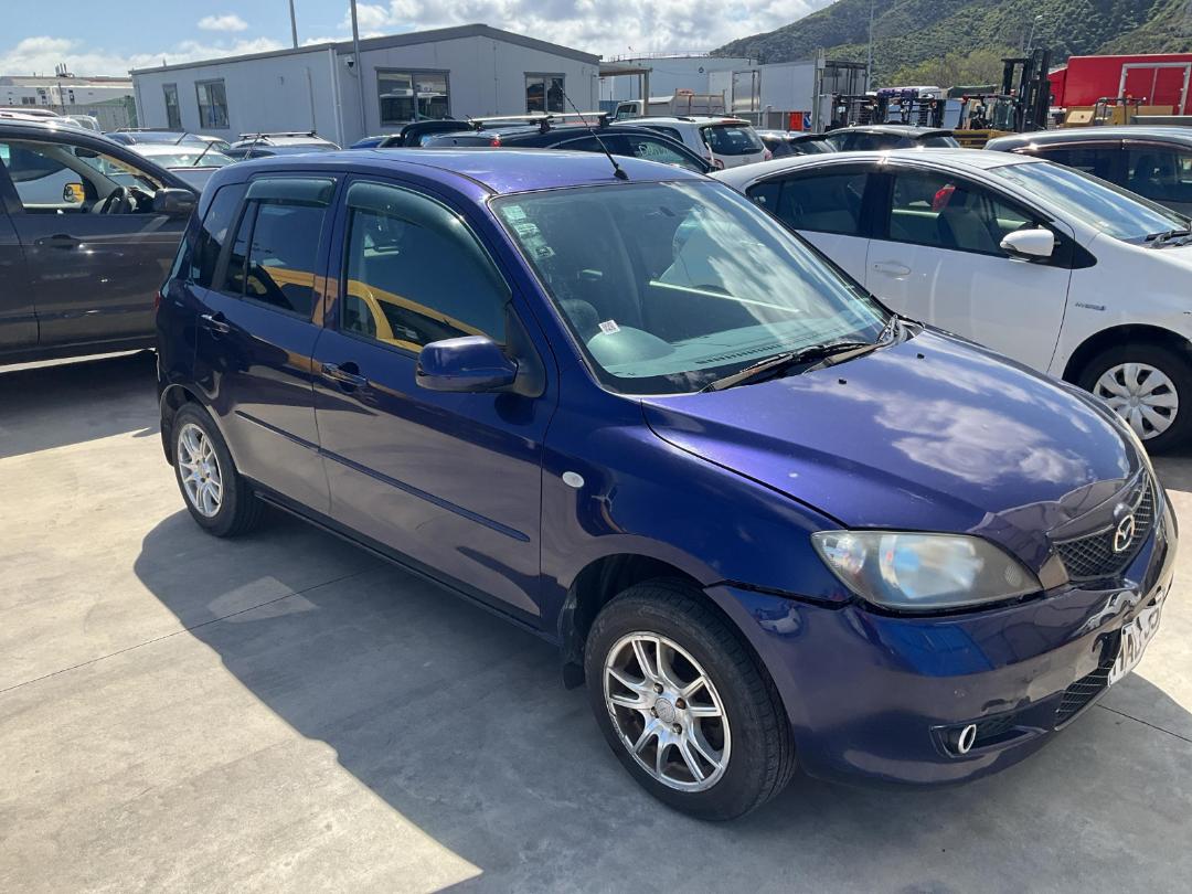 Damaged Mazda Demio 2004 in Wellington Seaview at Turners Damaged