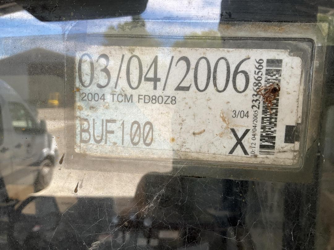 Photo '22' of TCM FD80Z8 Forklift Photo '22' of TCM FD80Z8 Forklift