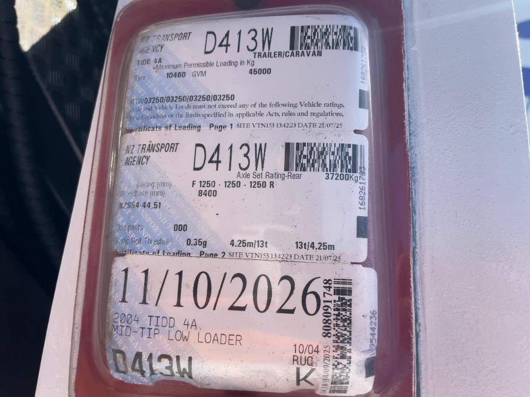 Photo '20' of TIDD 4A MID-TIP LOW LOADER Transporter Trailer Photo '20' of TIDD 4A MID-TIP LOW LOADER Transporter Trailer