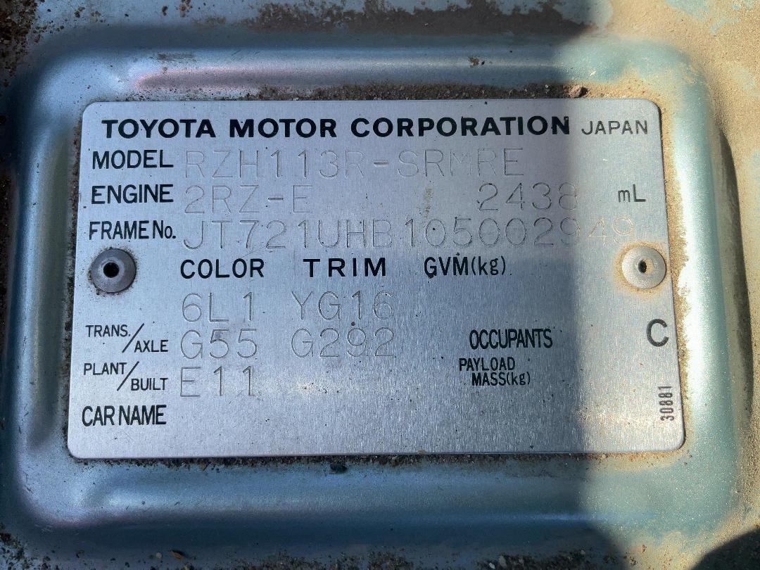 Photo '10' of Toyota Hiace ZL