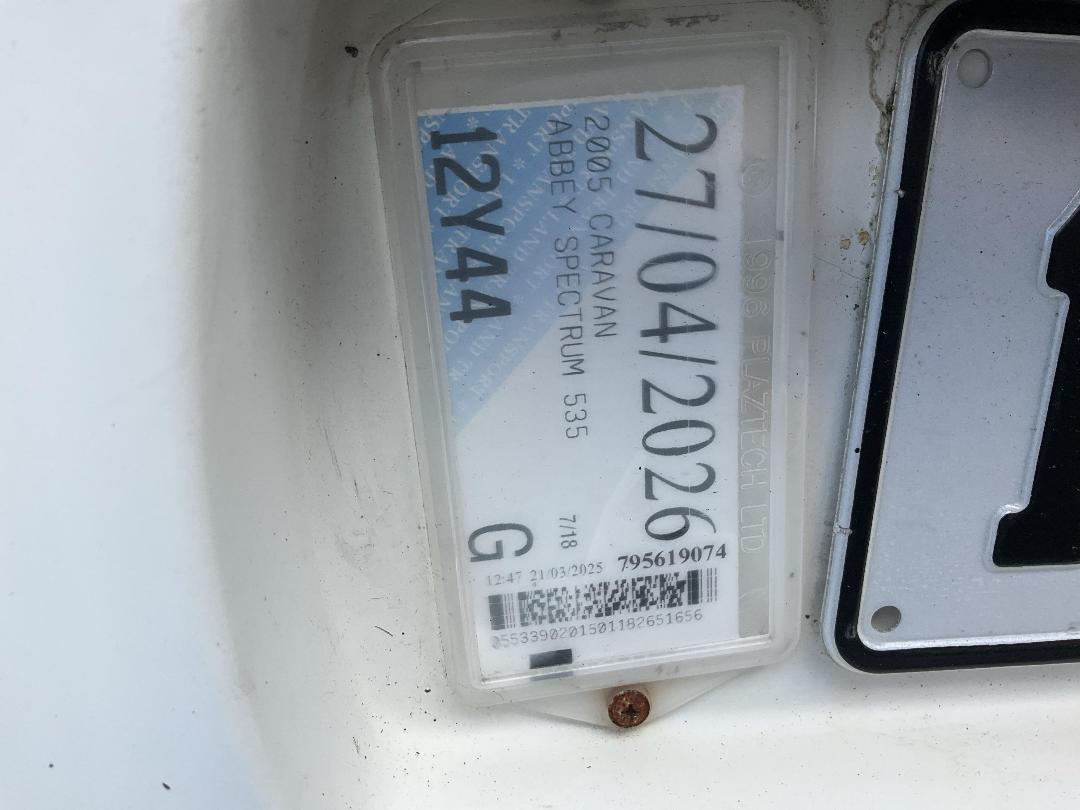 Photo '42' of ABBEY SPECTRUM 535 Caravan - Single