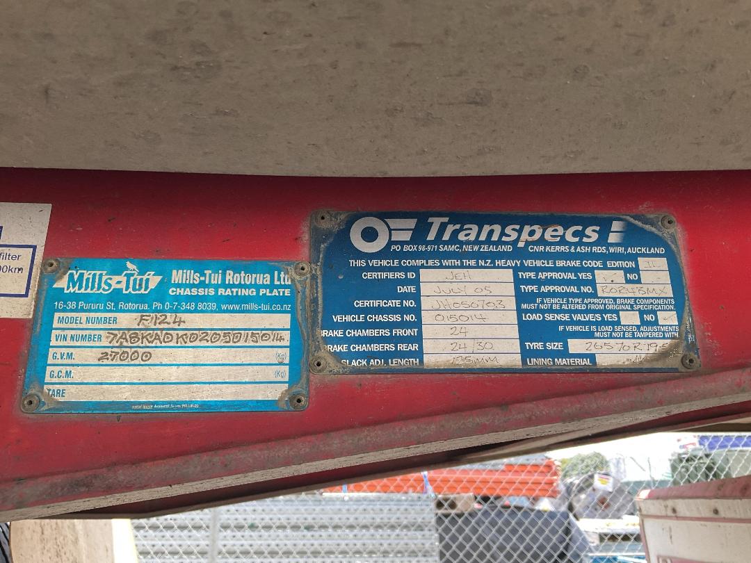 Photo '16' of MILLS-TUI F124 Tipper Trailer