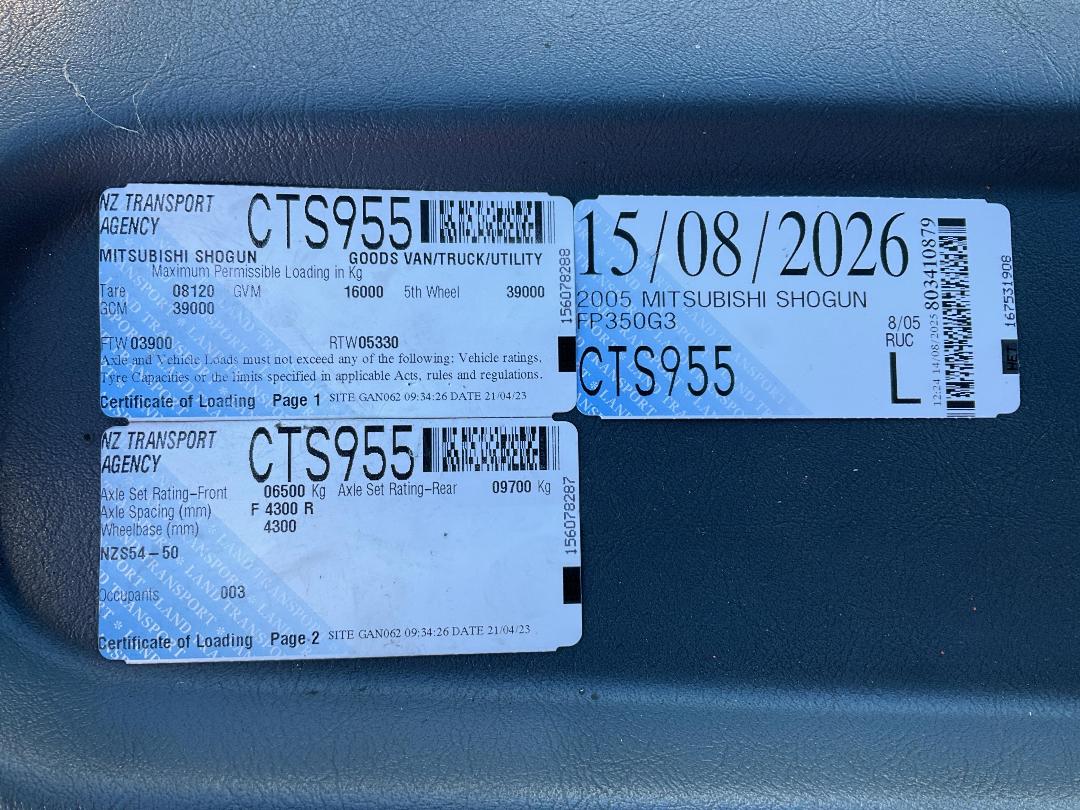 Photo '52' of Mitsubishi Shogun FP350G3 Tractor Unit Crane