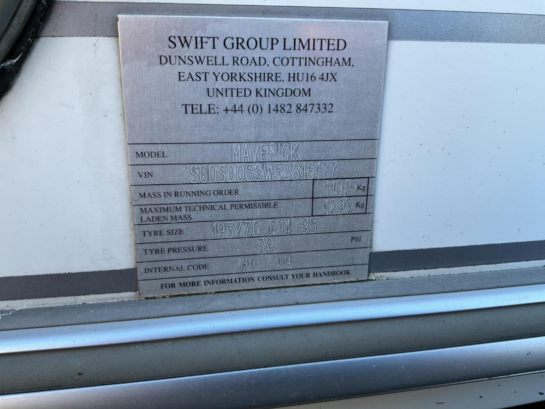 Photo '7' of Swift Maverick Caravan - Single Photo '7' of Swift Maverick Caravan - Single