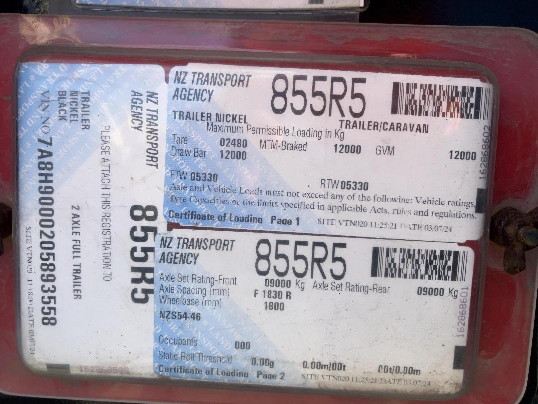 Photo '22' of TRAILER NICKEL 2 AXLE PULL TRAILER Dolly