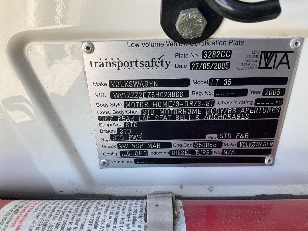 Photo '36' of Volkswagen LT35 TDI MAN Motorhome Photo '36' of Volkswagen LT35 TDI MAN Motorhome