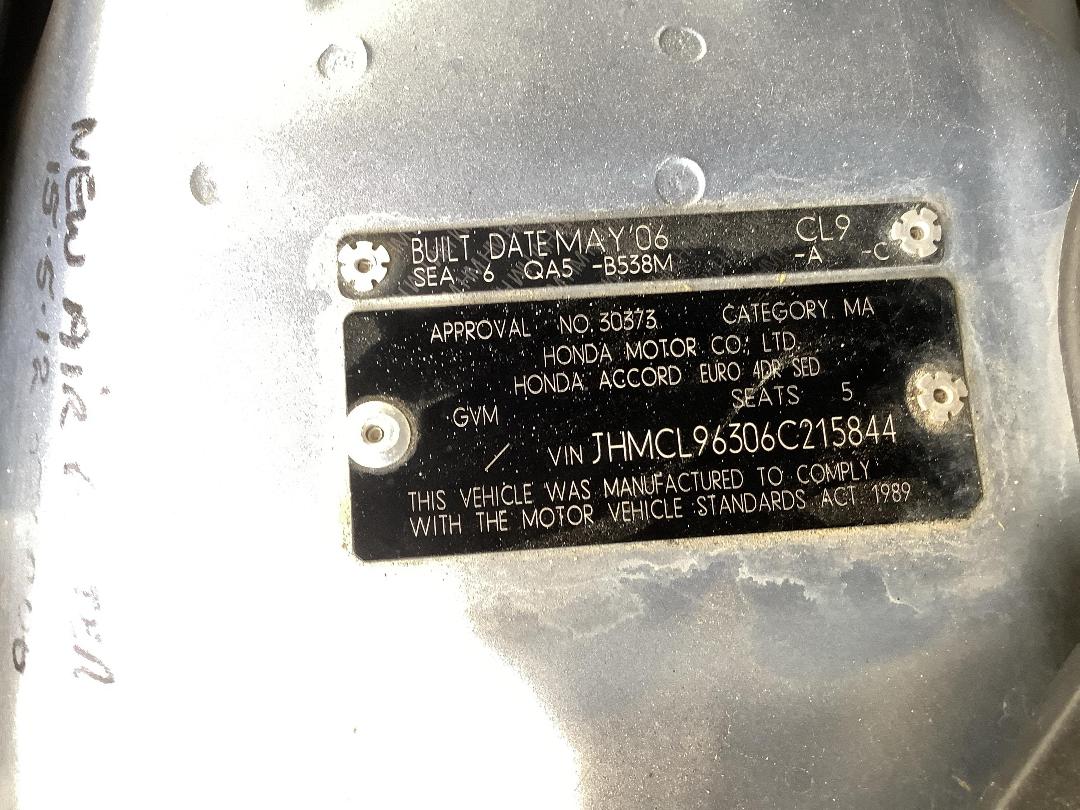 Photo '13' of Honda Accord Euro Photo '13' of Honda Accord Euro