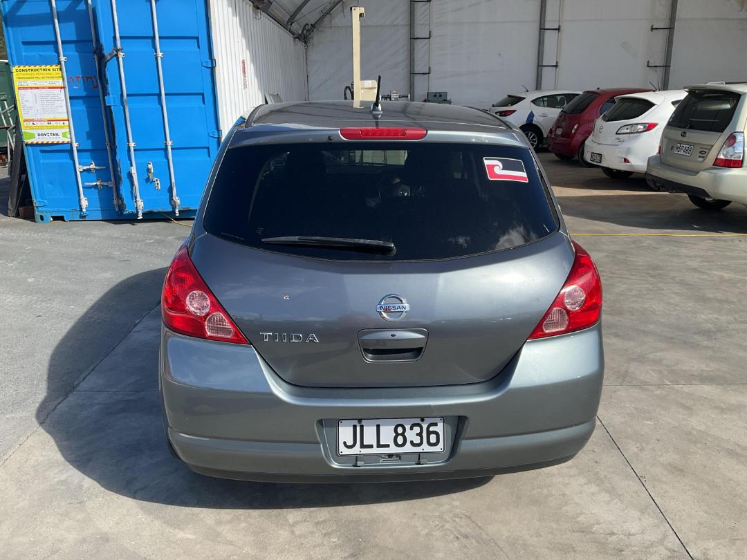 Damaged Nissan Tiida 15G 2006 in Wellington Seaview at Turners