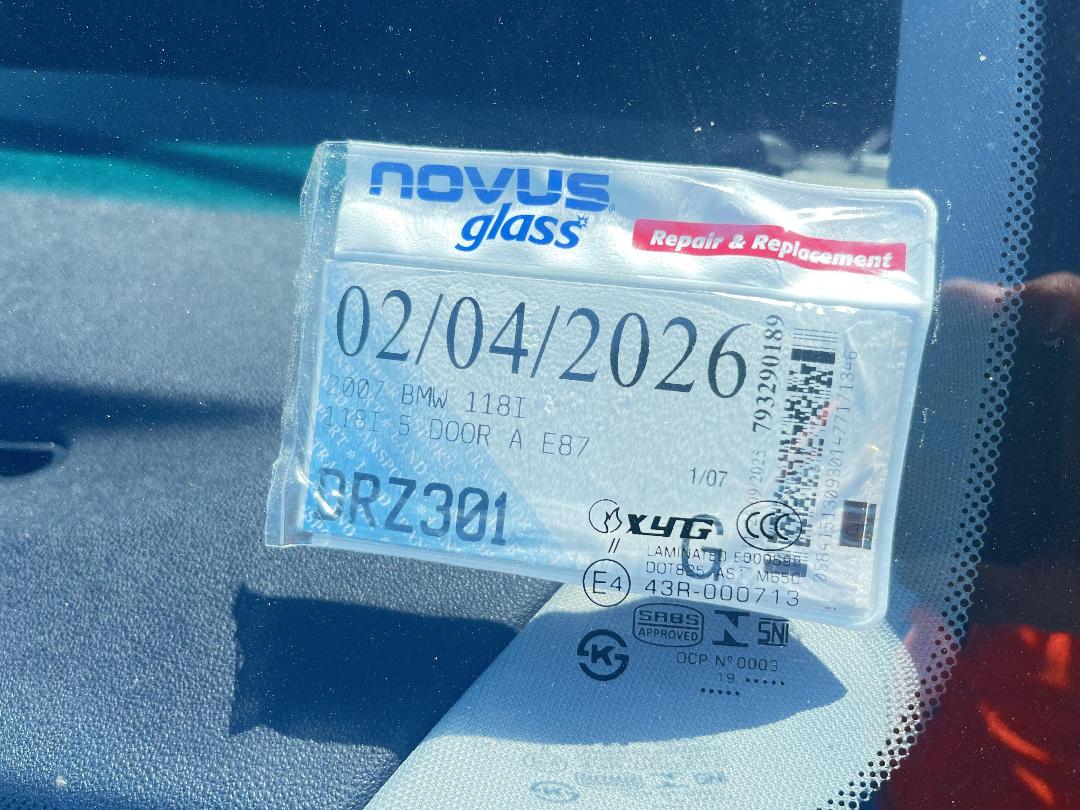 Photo '22' of BMW 1 Series 118I E87 Photo '22' of BMW 1 Series 118I E87