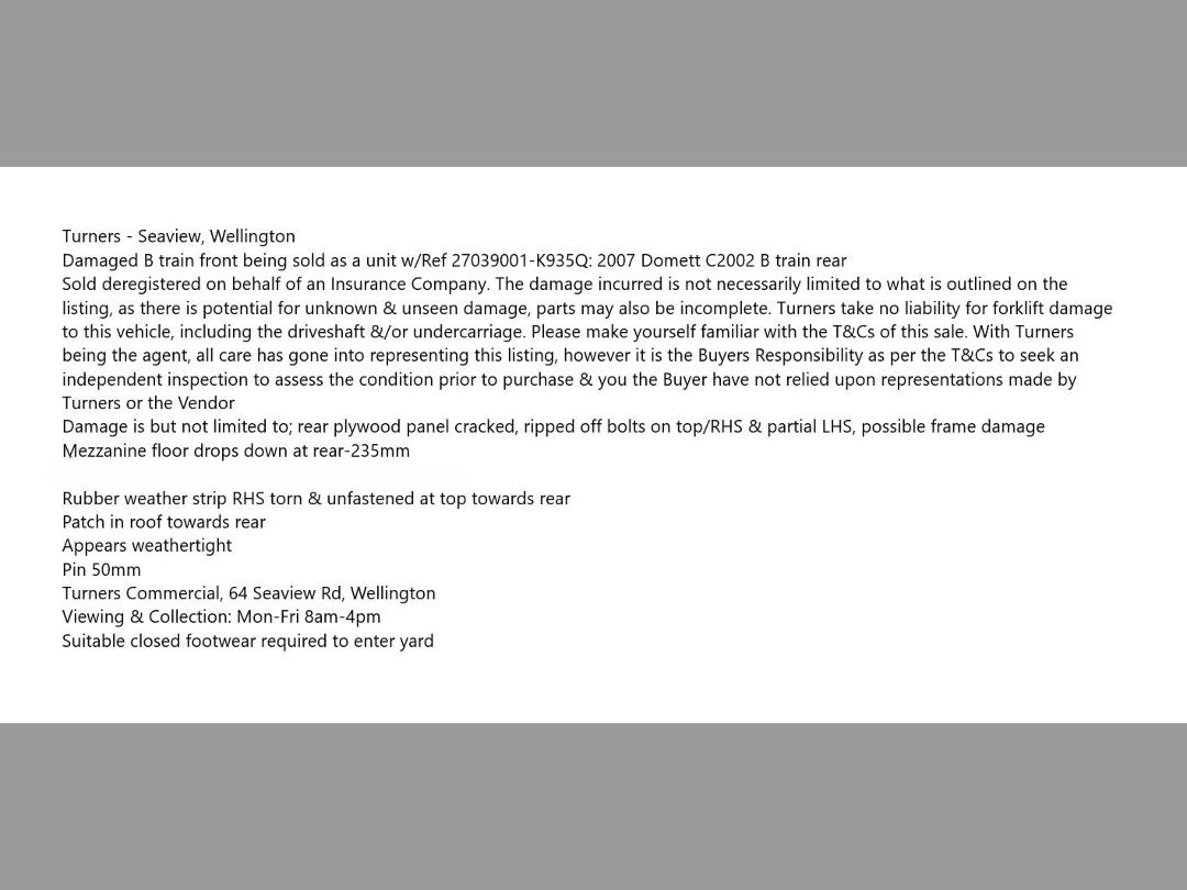 Photo '3' of DOMETT C2003 Curtainsider B-Train Photo '3' of DOMETT C2003 Curtainsider B-Train