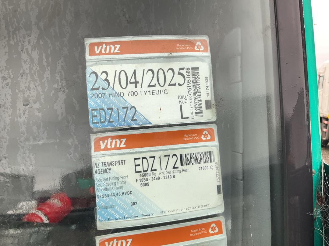 Photo '12' of Hino 700 FY1EUPG Curtainsider