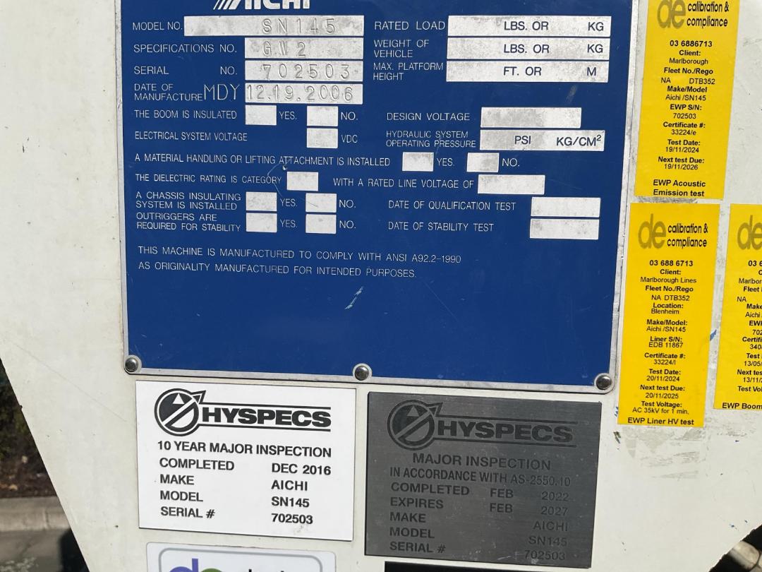 Photo '16' of Isuzu F Series FRR500 Cherry Picker/EWP Photo '16' of Isuzu F Series FRR500 Cherry Picker/EWP