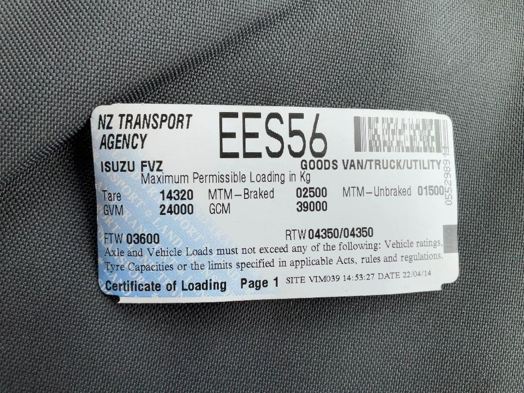 Photo '21' of Isuzu FVZ 1400 Flat Deck Crane