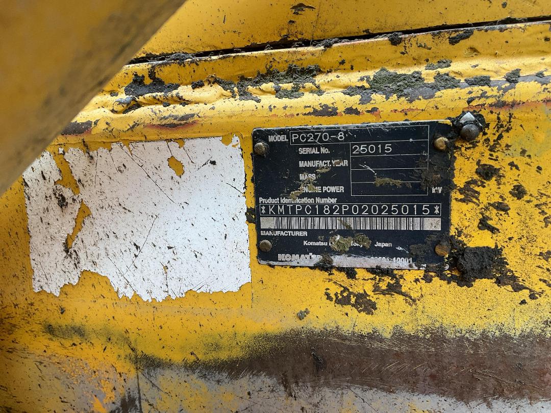 Photo '22' of Komatsu PC270-8 Excavator