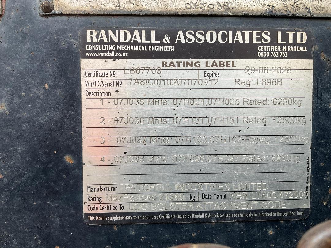 Photo '24' of Patchell 4SH MB MB Logger Trailer