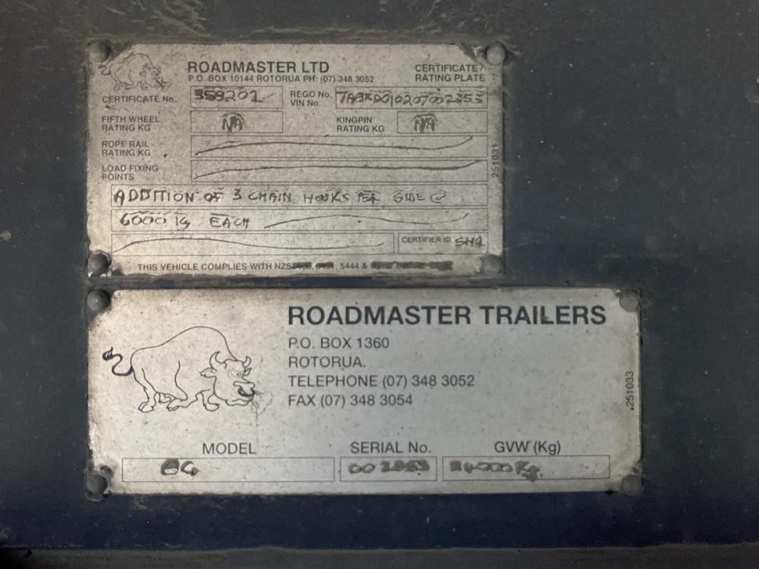 Photo '46' of ROADMASTER SG -3A-76B Curtainsider B-Train