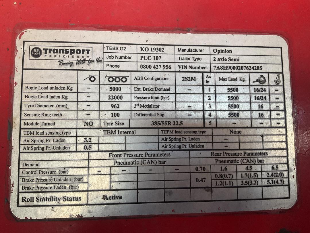 Photo '27' of TRAILER OPINION 4AQ-14.1FLATDECK Flat Deck Semi