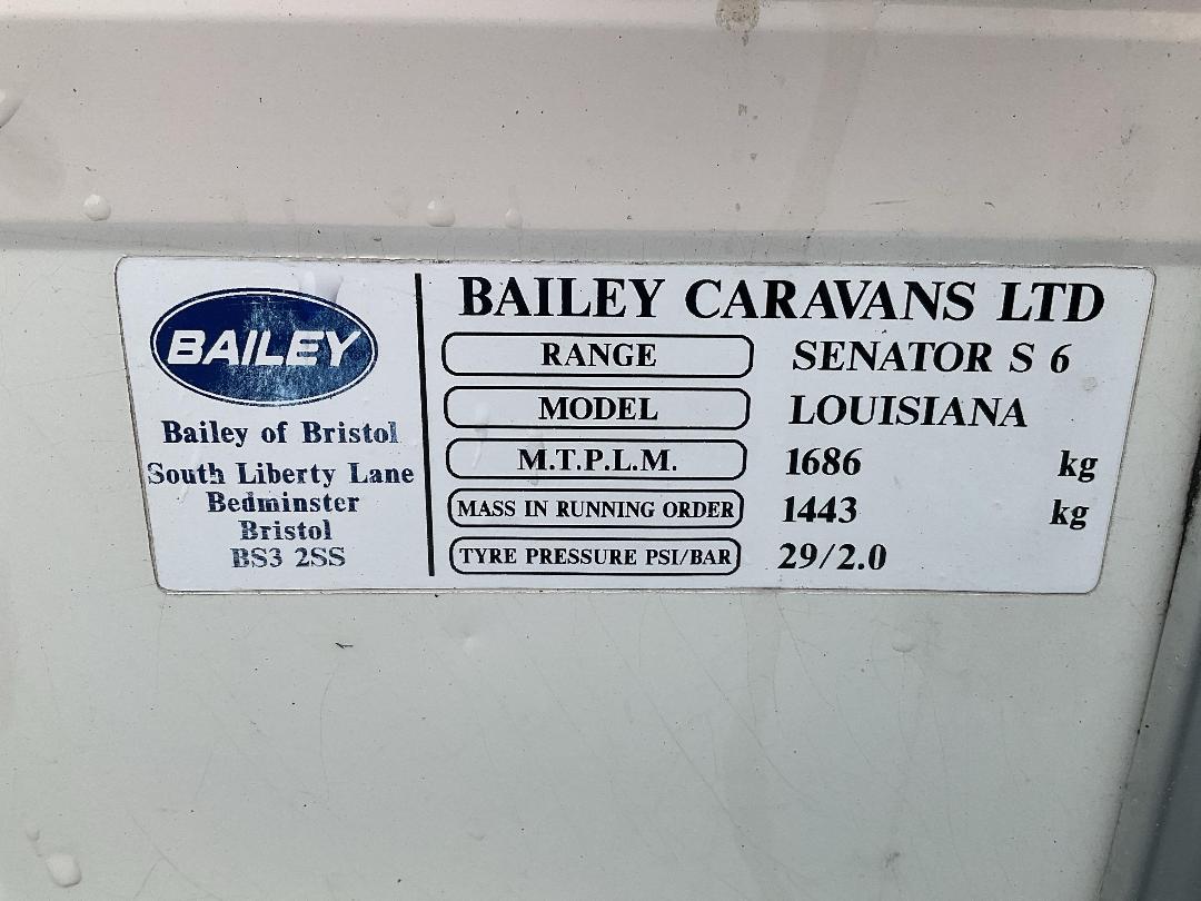 Photo '39' of Bailey Senator Caravan - Tandem Photo '39' of Bailey Senator Caravan - Tandem