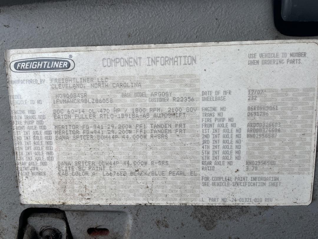 Photo '30' of Freightliner Argosy TSB Curtainsider