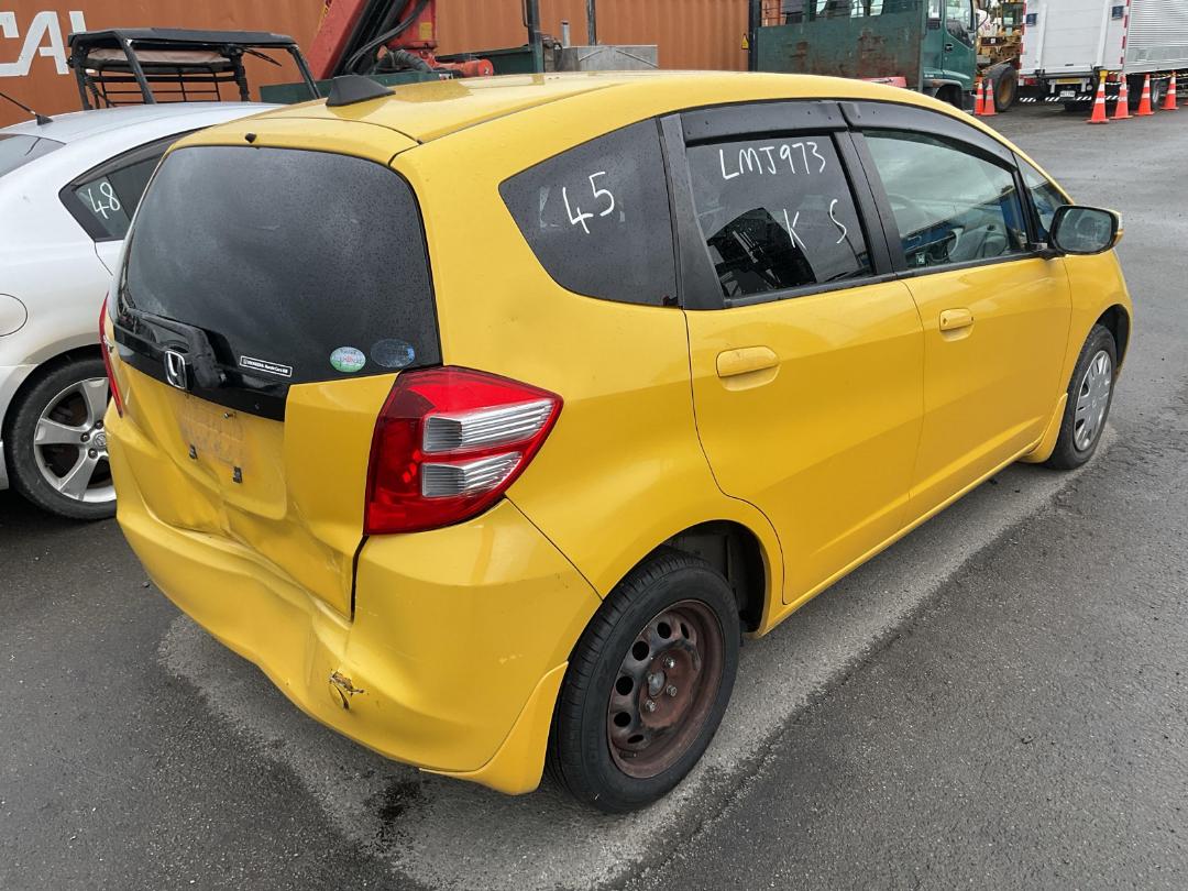 Damaged Honda FIT 2008 in Wellington Seaview at Turners Damaged and